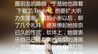 「Tinder 遇到的贸易公司 G 奶小奈」1584832G生性害羞的她，交友一直很脆弱，生活圈朋友的婚姻，于是她也跟着下载了 Tinder，想要扩大听力生活圈。遇到小张以后，聊了几个礼拜，逐渐撩起她按奈已久的性欲，软体上，她曾表示自己已经看调教类型的漫画，也想要被好好的玩身体打扮，被好好的使用。小张全景镜头，记录下她受害羞的神情，以纪念她。