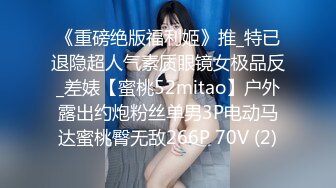 《重磅绝版福利姬》推_特已退隐超人气素质眼镜女极品反_差婊【蜜桃52mitao】户外露出约炮粉丝单男3P电动马达蜜桃臀无敌266P 70V (2)