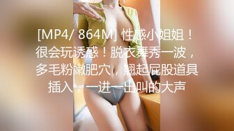 [MP4/ 864M] 性感小姐姐！很会玩诱惑！脱衣舞秀一波，多毛粉嫩肥穴，翘起屁股道具插入，一进一出叫的大声