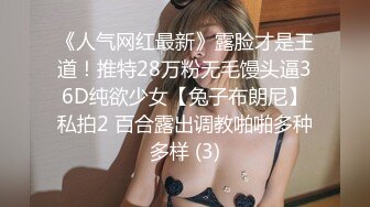 《人气网红最新》露脸才是王道！推特28万粉无毛馒头逼36D纯欲少女【兔子布朗尼】私拍2 百合露出调教啪啪多种多样 (3)