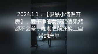 2024.1.1，【极品小情侣开房】，爱干净的女孩颜值果然都不会差，啪啪之前还换上自带的床单