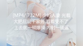 [MP4/ 732M] 少妇人妻 光着大肥屁屁干家务 看着受不了 上去就一顿爆操 内射一骚逼